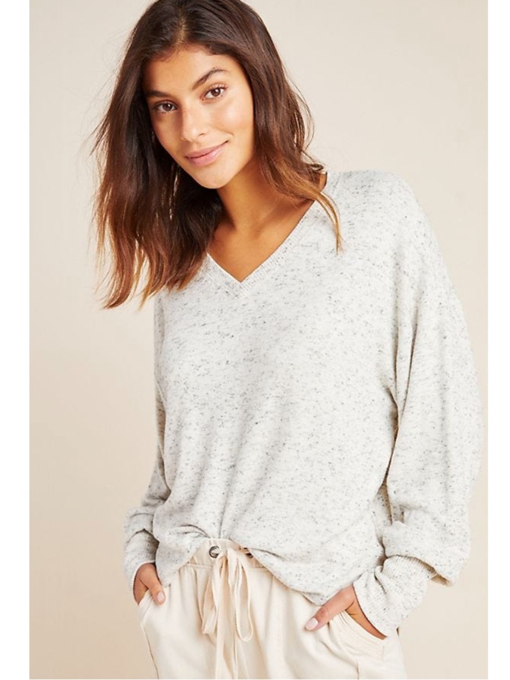 Anthropologie Saturday Sunday V-Neck Sweater pullover